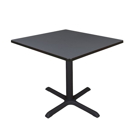 Cain Square Tables > Breakroom Tables > Cain Square & Round Tables, Wood, Metal Top, Grey TB3636GY